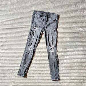 American Eagle Outfitters Gray Skinny Jeans